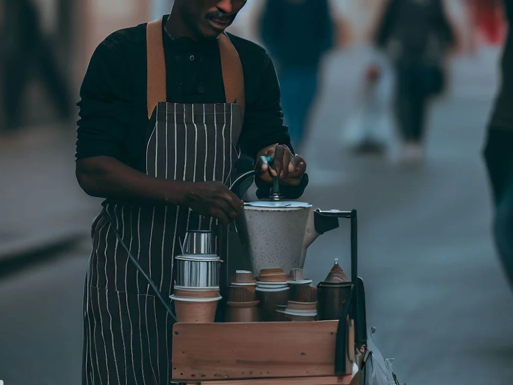 ganhar dinheiro vendendo na rua vendendo café